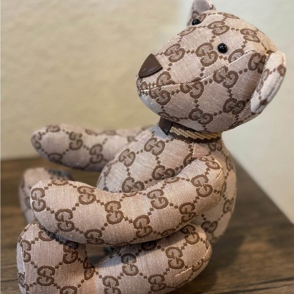 Gucci Brown Monogram Plush Toy - Picture 3 of 6